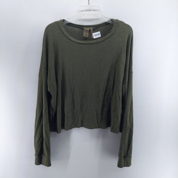 lulus green sweatshirt women size large - Picture 1 of 7